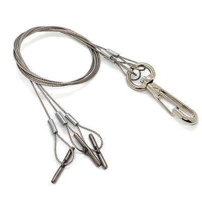 طناب فولاد ضد ضد زنگ و لانه های آویزان روی دیوار سبد گل