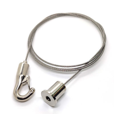 سیم بکسل آویز چراغ سقفی با طول قابل تنظیم و قلاب فنری برای سیستم پنل آکوستیک