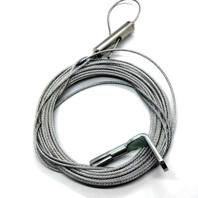 تنظیم کننده فولادی هواپیمای حلقه گیرنده کابل قفل کلیمپ کشنده با حلقه