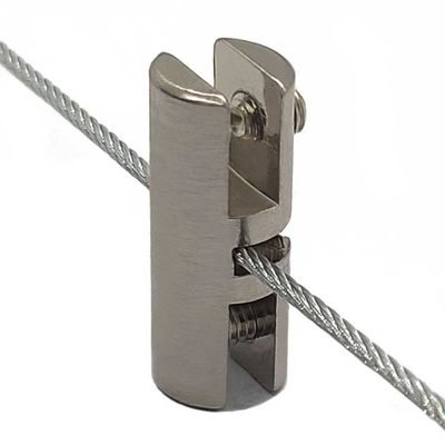 گیره شیشه ای نمایشگر کالای جدید با فروش بالا برای سیستم نمایش کابلی