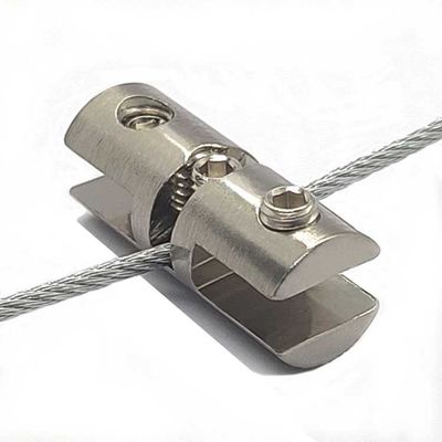 گیره شیشه ای نمایشگر کالای جدید با فروش بالا برای سیستم نمایش کابلی