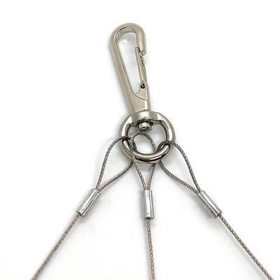 سیستم آویز سبد گل با سیم بکسل استیل سه پایه