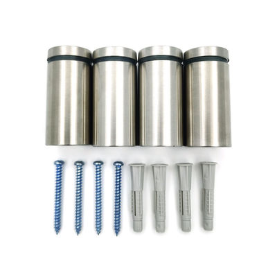 3/4 اینچ فولاد ضد زنگ شیشه ای نشان نصب پیچ پوشش برای علامت دیوار نصب