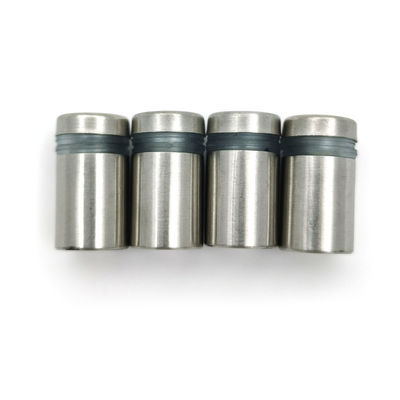 پیچ های فاصله دهنده نقاشی ساتن فولاد ضد زنگ نگهدارنده تابلو گیره لبه شیشه ای