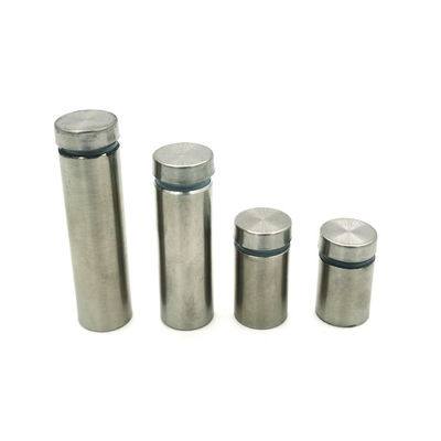 فولاد ضد زنگ آکریلیک شیشه ای کلیپ اسپایسر سیم دار علامت ایستادن برای صفحه شیشه ای علامت تبلیغاتی