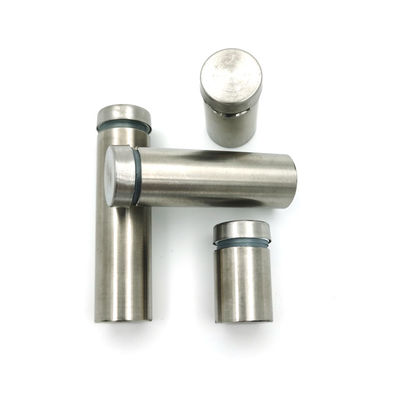 فولاد ضد زنگ آکریلیک شیشه ای کلیپ اسپایسر سیم دار علامت ایستادن برای صفحه شیشه ای علامت تبلیغاتی