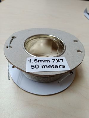 طناب سیم فولادی ضد زنگ 304 316 رشته ای 6 X 36