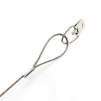 کابل ایمنی D-Ring پیچ آویز سیستم سیم فولاد ضد زنگ سیم آویز عکس