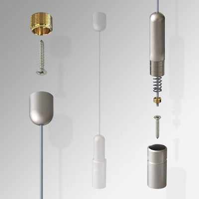 فروشگاه خرده فروشی دیوار نصب تبلیغات آلومینیوم سیم آویزان سیگنال کابل سیستم نمایش