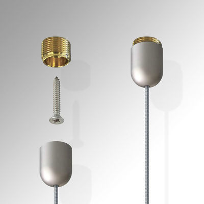 فروشگاه خرده فروشی دیوار نصب تبلیغات آلومینیوم سیم آویزان سیگنال کابل سیستم نمایش