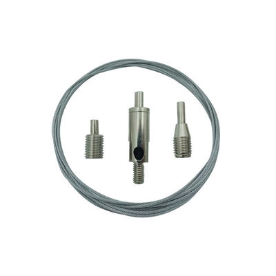 دستگیره های کابل سیم سفارشی با رشته مردانه برای آویزان کردن نور و نمایش