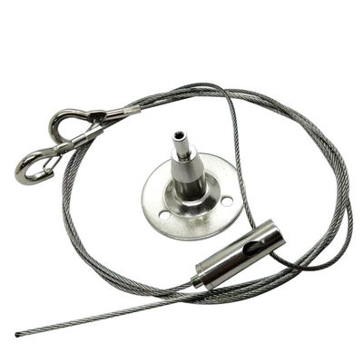 Spot Wholesale steel lock suspension kits single clip wire rope hanging lamp cable gripper