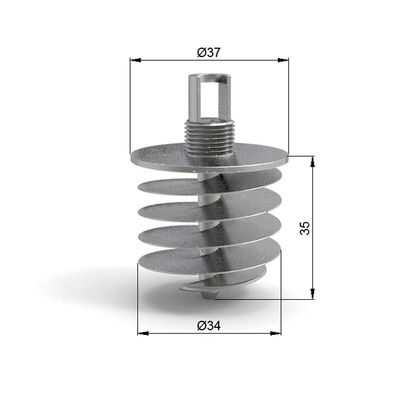 Zinc alloy attached absorbent anchor suspension is moisture-proof and durable with suspension kit