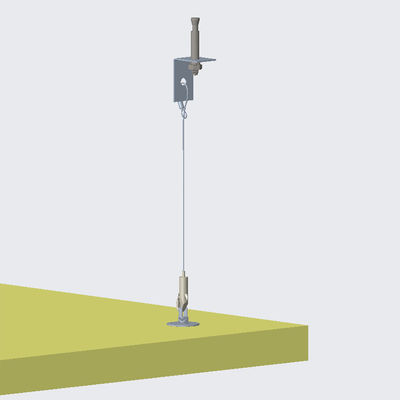 آسان برای اتصال لوستر پانل صوتی کیت سیم سیستم تعلیق مواد خاموش کننده صدا