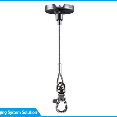 کیت آویز سقف از جنس استیل ضد زنگ با سیم بکسل و گیره کابل