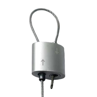 گیره حلقه ای کابل دوتایی از جنس استنلس استیل با بار شکست 300 نیوتن برای سیستم های آویز و روشنایی