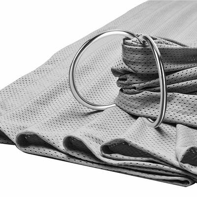 حلقه آویز آلومینیومی نقره ای قابل تنظیم قطر داخلی 3 اینچ 2 عدد برای حمل کننده نوزاد