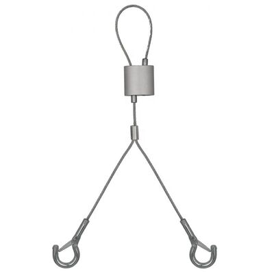 Adjustable Two Way Wire Looping Cable Grippers Hanging Suspension Kits Spring Hook Hardware Fitting
