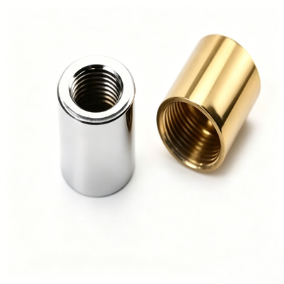 قطعات مکانیکی میله مهره ای رزوه ای از جنس استنلس استیل بلند M10 Sw7*17 برنجی کوپلر شش گوش برای لوازم جانبی روشنایی