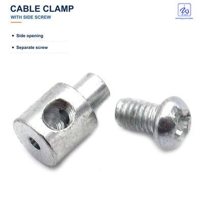 Cylindrical Cable Clamp with Side Screw
