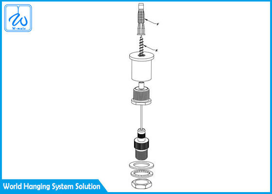 7 X 7 ساخت و ساز کیبلت لود بسته تعلیق سفارشی طول با لنگر