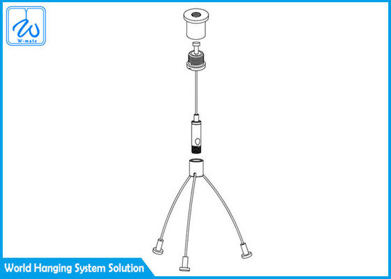 کیت چراغ های آویزان فولاد گالوانیزه، کیت چراغ های آویزان کابلی هواپیما