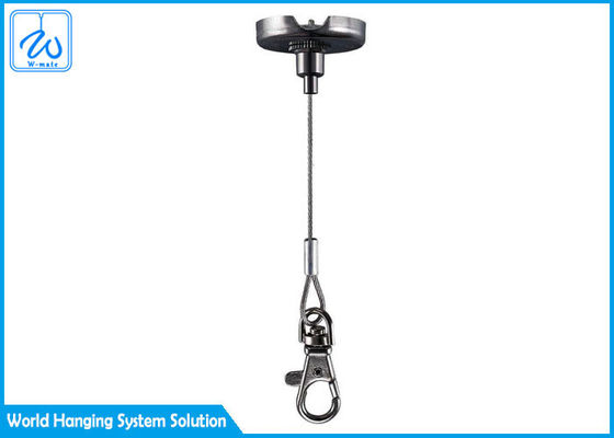 Brass Ceiling Light Suspension Kit Nickel Plated Finish 30kg Working Load