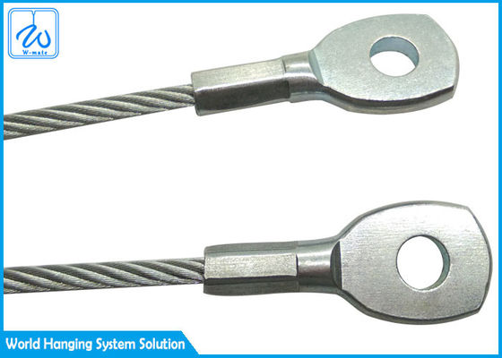 کابل ایمنی بهار با قدرت کششی بالا 4mm سیم فولاد ضد زنگ با پای پای چشم