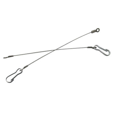 Customised  7x7 Wire Rope Sling Safety With Diecast Eye End And Carabiner