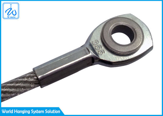 اجزای مونتاژ سیم بکسل 7x7 گالوانیزه با روکش پلاستیکی و چشم سخت