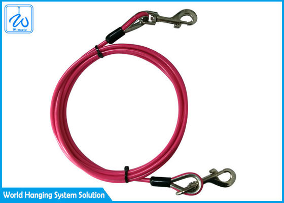 امن و امن دام ربط کردن کابل پوشش فولاد سگ کمپینگ کابل