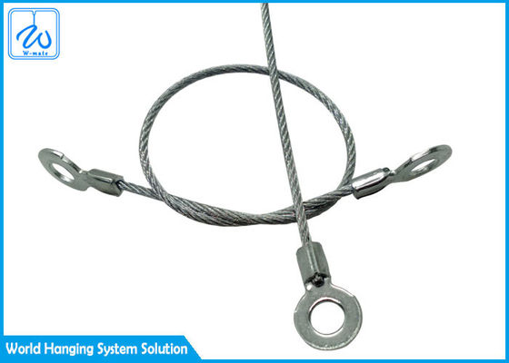 طناب ایمنی با تضعیف کننده سیم بکسل فولادی ضد زنگ 7x7 با قطر 1.5 میلی متر