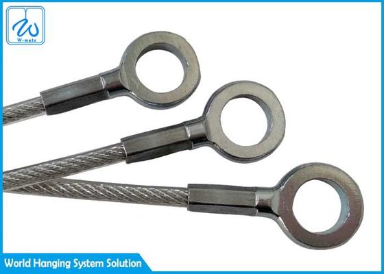 2mm پوشش PVC تمدید بهار کابل ایمنی فولاد ضد زنگ چشم ایمنی سیم طناب