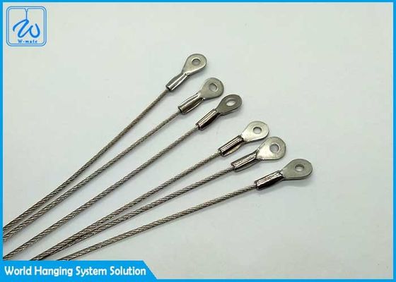Stainless Steel Single Leg Wire Rope Sling Eye Eye For Suspension System