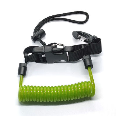 غواصی مارپیچ بهار کویل لنیارد حلقه کلید بندگی سیم مچ دست ابزار ایمنی لنیارد