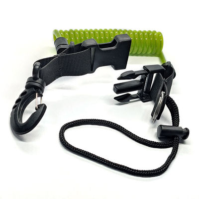 غواصی مارپیچ بهار کویل لنیارد حلقه کلید بندگی سیم مچ دست ابزار ایمنی لنیارد