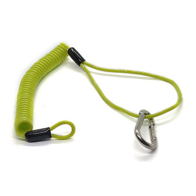 سیم کویل لنیارد ابزار لنیارد کششی سخت کلاه بند بهار لنیارد