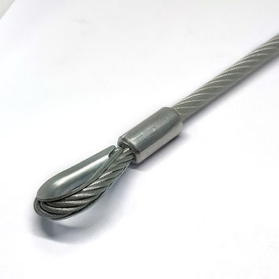 کیت بند قلاده‌ای با روکش PVC و فولاد ضد زنگ برای استفاده در فضای باز با انتهای قلاب