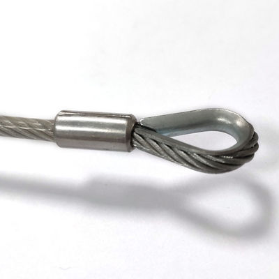 کیت بند قلاده‌ای با روکش PVC و فولاد ضد زنگ برای استفاده در فضای باز با انتهای قلاب