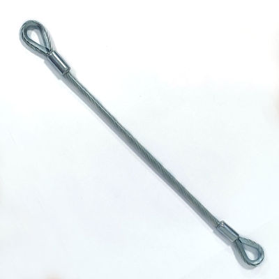 کیت بند قلاده‌ای با روکش PVC و فولاد ضد زنگ برای استفاده در فضای باز با انتهای قلاب