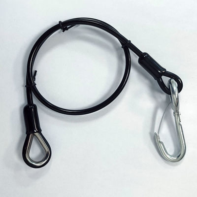 سیم کابل گالوانیزه فولاد ضد زنگ پوشانده PU آویزان قلاب