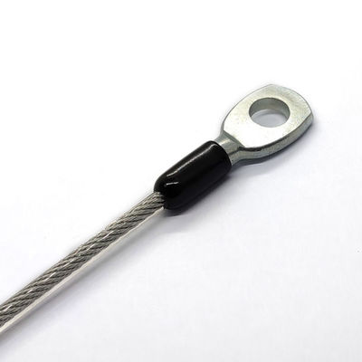 طناب فولادی برای روشنایی، طناب سیم فولادی ضد زنگ انعطاف پذیر با میله و حلقه