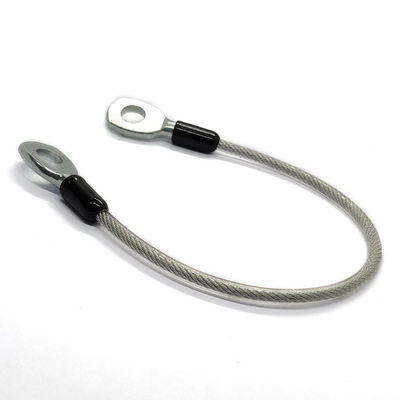 طناب فولادی برای روشنایی، طناب سیم فولادی ضد زنگ انعطاف پذیر با میله و حلقه