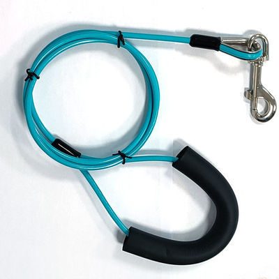 قلاده سیمی روکش دار PVC برای حیوانات خانگی، میخ اتصال سگ و کابل اتصال برای سگ ها تا 90 پوند