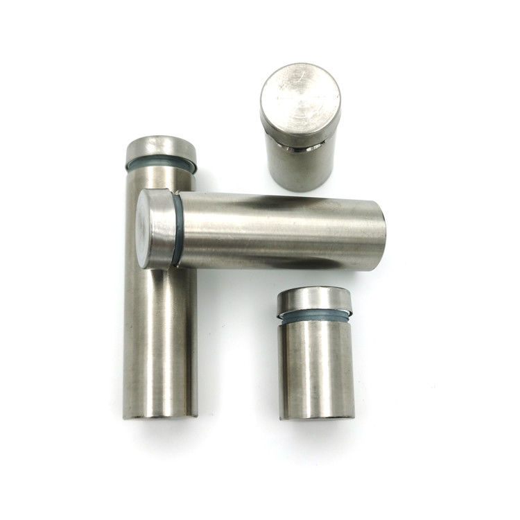 فولاد ضد زنگ آکریلیک شیشه ای کلیپ اسپایسر سیم دار علامت ایستادن برای صفحه شیشه ای علامت تبلیغاتی