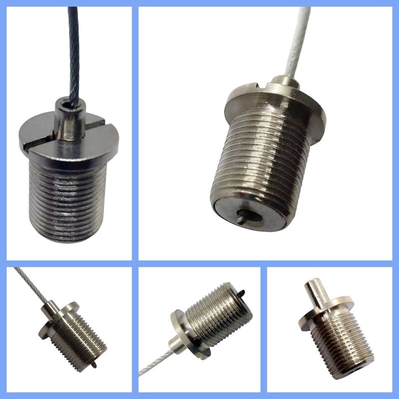 M10 رشته مردانه مس میله ای کیت تعلیق گیرنده کابل مس کلیپ سیم سیم برای قسمت LED